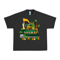 Pigment Black lucky truck with flags and beers Urban Heavy Tee - AdoDesignShop