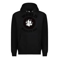 Black World Wildlife Day Premium Hoodie - Bettercallsaul
