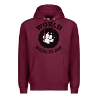 Burgundy World Wildlife Day Premium Hoodie - Bettercallsaul