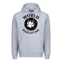 Heather Grey World Wildlife Day Premium Hoodie - Bettercallsaul