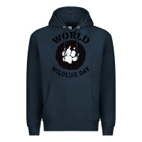 Navy World Wildlife Day Premium Hoodie - Bettercallsaul