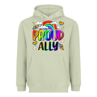 Matcha proud ally Heavyweight Hoodie - LillyAllenDesigns
