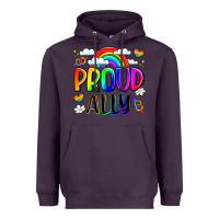 Plum proud ally Heavyweight Hoodie - LillyAllenDesigns