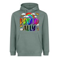 Sage proud ally Heavyweight Hoodie - LillyAllenDesigns