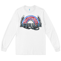 White American rainbow Long Sleeve Tee - NancyCooperArtShop