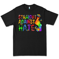 Black straight against hate pride lgbtq Premium Tee - texasbilliewilder