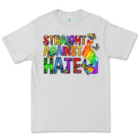 Dove Grey straight against hate pride lgbtq Premium Tee - texasbilliewilder