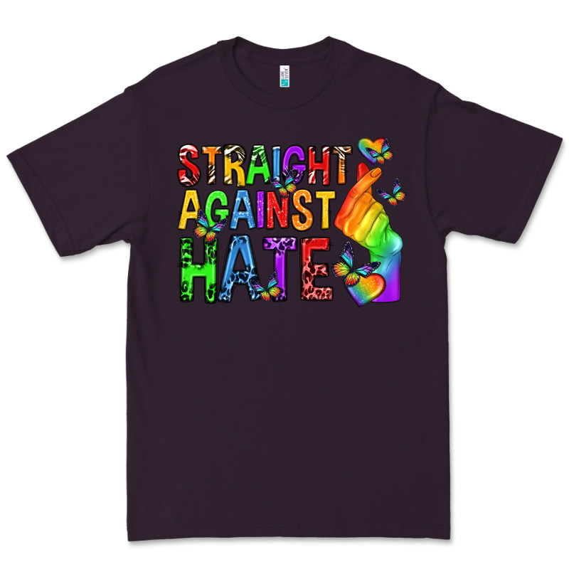 Straight Against Hate Pride Lgbtq Premium Tee by texasbilliewilder | Teevron