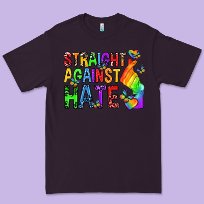 Premium Tee straight against hate pride lgbtq