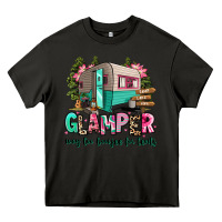 Asphalt glamper way too boujee for tents 2 Heavy Core Tee - RanaPortraitStore