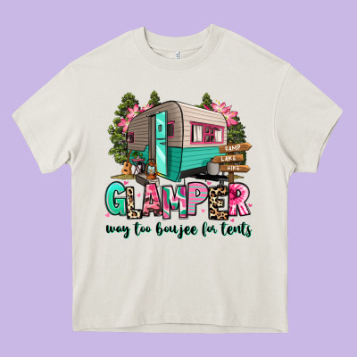 Heavy Core Tee glamper way too boujee for tents 2
