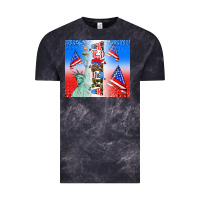 Cloud Black american flag  and america Vintage Tee - AdoDesignShop