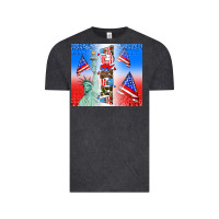 Vintage Black american flag  and america Vintage Tee - AdoDesignShop