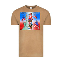 Vintage Camel american flag  and america Vintage Tee - AdoDesignShop