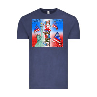 Vintage Denim american flag  and america Vintage Tee - AdoDesignShop