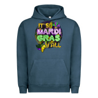 Pigment Midnight Navy its mardi gras yall Urban Hoodie - CowGirlArtShop