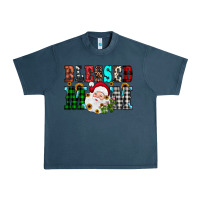 Midnight Navy blessed mom christmas Urban Heavy Tee - JahusDesignShop