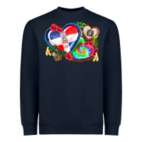 Western Leopard  Dominican Republic  Hearts Heavyweight Sweatshirt | Teevron