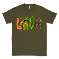 Army Green love gnome Classic Tee - Artiststas