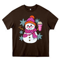 Chocolate Brown bougie snowman Heavy Core Tee - Zillion Design Studio