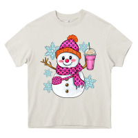Cream bougie snowman Heavy Core Tee - Zillion Design Studio