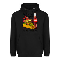 Black tu eres la coquita pa mis taquitos Heavyweight Hoodie - LillyAllenDesigns