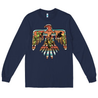 Navy desert thunderbird Long Sleeve Tee - BarkalooDesign