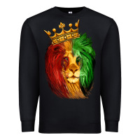 Black Juneteenth Lion King Premium Sweatshirt - LillyAllenDesigns