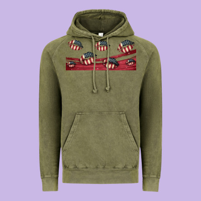 American Flag Lips 16oz Libbey Cup Vintage Hoodie Designed By Hra Design Shop