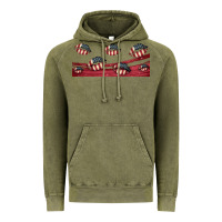 Vintage Olive american flag lips 16oz libbey cup Vintage Hoodie - HRA Design Shop