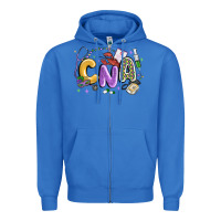 True Royal cna mardi gras Zipper Hoodie - MaliasSmallBusiness