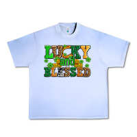 Grape Ice lucky and blessed with coins and shamrocks Urban Heavy Tee - AdoDesignShop