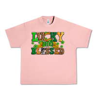 Salmon lucky and blessed with coins and shamrocks Urban Heavy Tee - AdoDesignShop