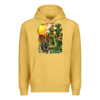 Antique Gold western boots with cactus and desert Premium Hoodie - RanaPortraitStore