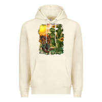 Sandshell western boots with cactus and desert Premium Hoodie - RanaPortraitStore