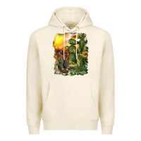 Tofu western boots with cactus and desert Premium Hoodie - RanaPortraitStore