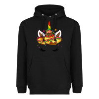 Black unicorn and sombrero Heavyweight Hoodie - LillyAllenDesigns