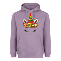 Lavender unicorn and sombrero Heavyweight Hoodie - LillyAllenDesigns