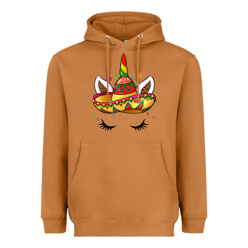 Unicorn And Sombrero Heavyweight Hoodie by LillyAllenDesigns | Teevron