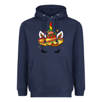 Navy unicorn and sombrero Heavyweight Hoodie - LillyAllenDesigns