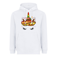 White unicorn and sombrero Heavyweight Hoodie - LillyAllenDesigns
