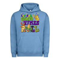 Pigment Pebble Blue let the good times roll Urban Hoodie - CowGirlArtShop