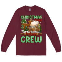 Burgundy Christmas cookie baking crew Long Sleeve Tee - Jasminsmagicworld