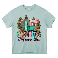 Camping Is My Happy Place Heavy Core Tee | Teevron