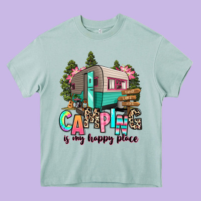 Heavy Core Tee camping is my happy place
