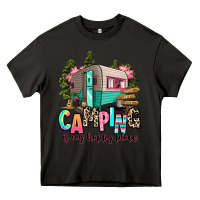 Asphalt camping is my happy place Heavy Core Tee - RanaPortraitStore