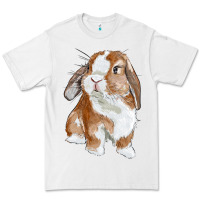 White Cute Bunny Premium Tee - RanaPortraitStore