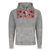 Patriotic Native American Headdress 16oz Libbey Cup Vintage Hoodie | Teevron
