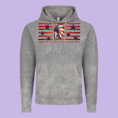 Patriotic Native American Headdress 16oz Libbey Cup Vintage Hoodie Designed By Hra Design Shop
