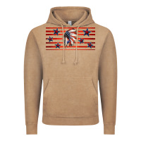 Vintage Coffee patriotic native american headdress 16oz libbey cup Vintage Hoodie - HRA Design Shop